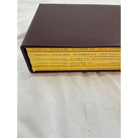Nat Geo Jul–Dec 1976 Slipcover Lot | Vintage Science, Wildlife Magazine - Picture 2 of 16